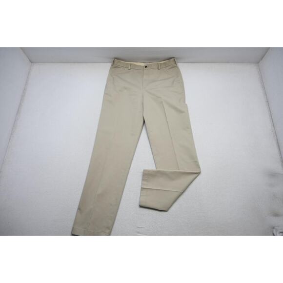 Brooks Brothers Clark Advantage Chino Khaki Pants Beige Mens 36 x 34 - Picture 2 of 10